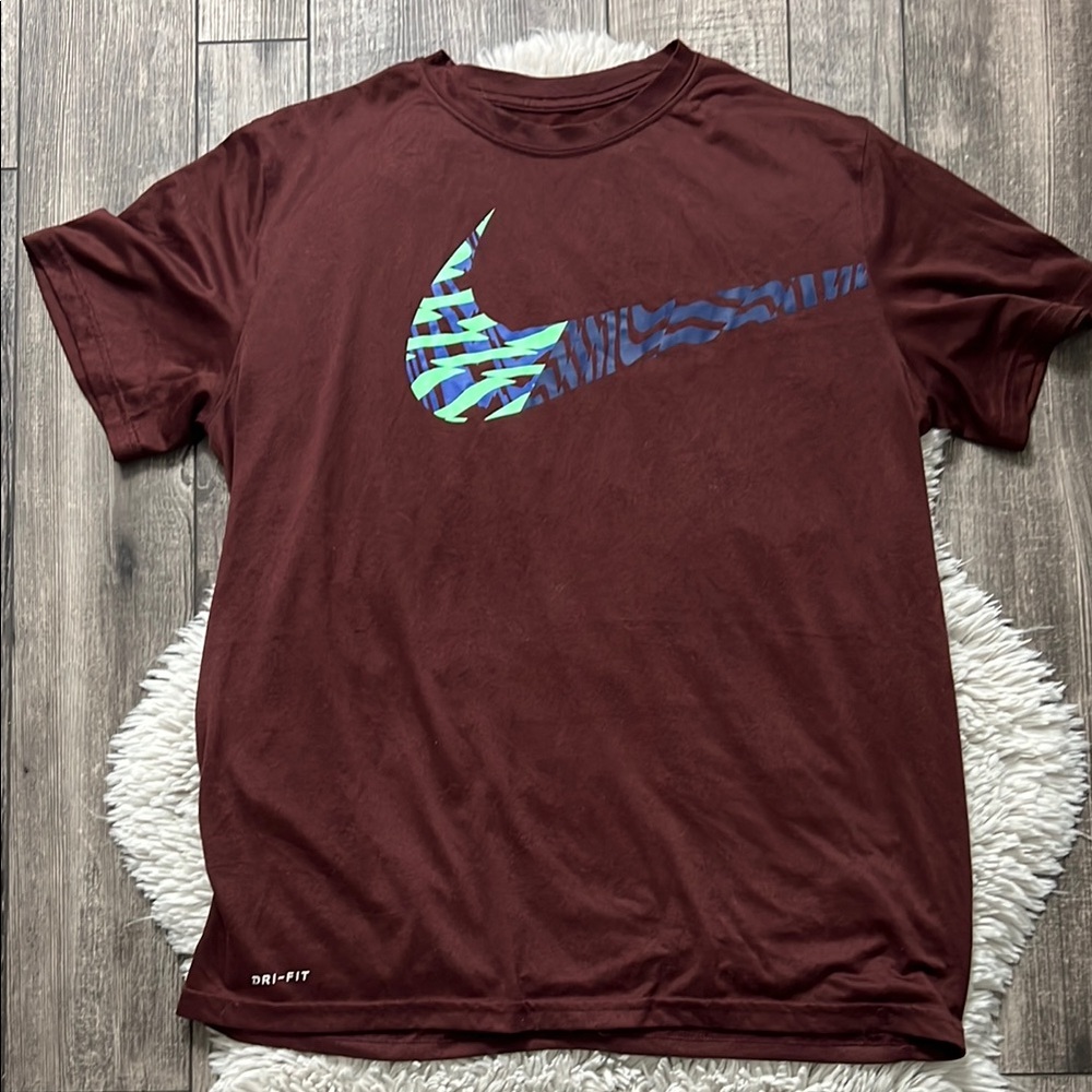 Nike Dri-Fit Short Sleeve Tee with Iconic Swoosh